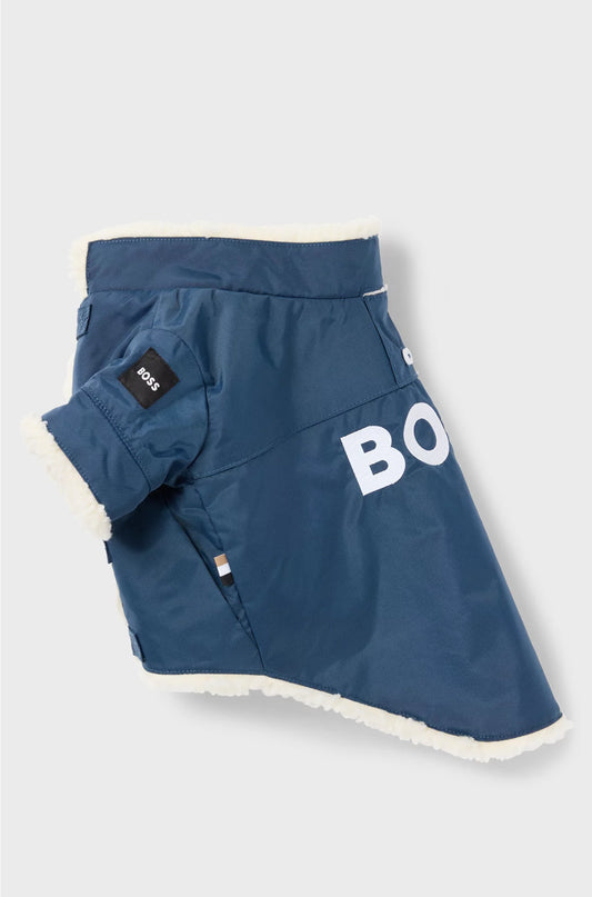 DOG PARKA JACKET WITH CONTRAST LOGO