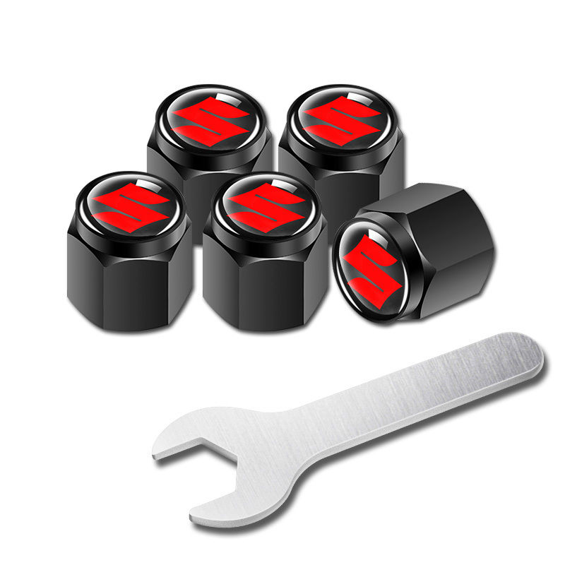Car Tire Valve Caps – Stylish Wheel Air Valve Covers (4PCS)