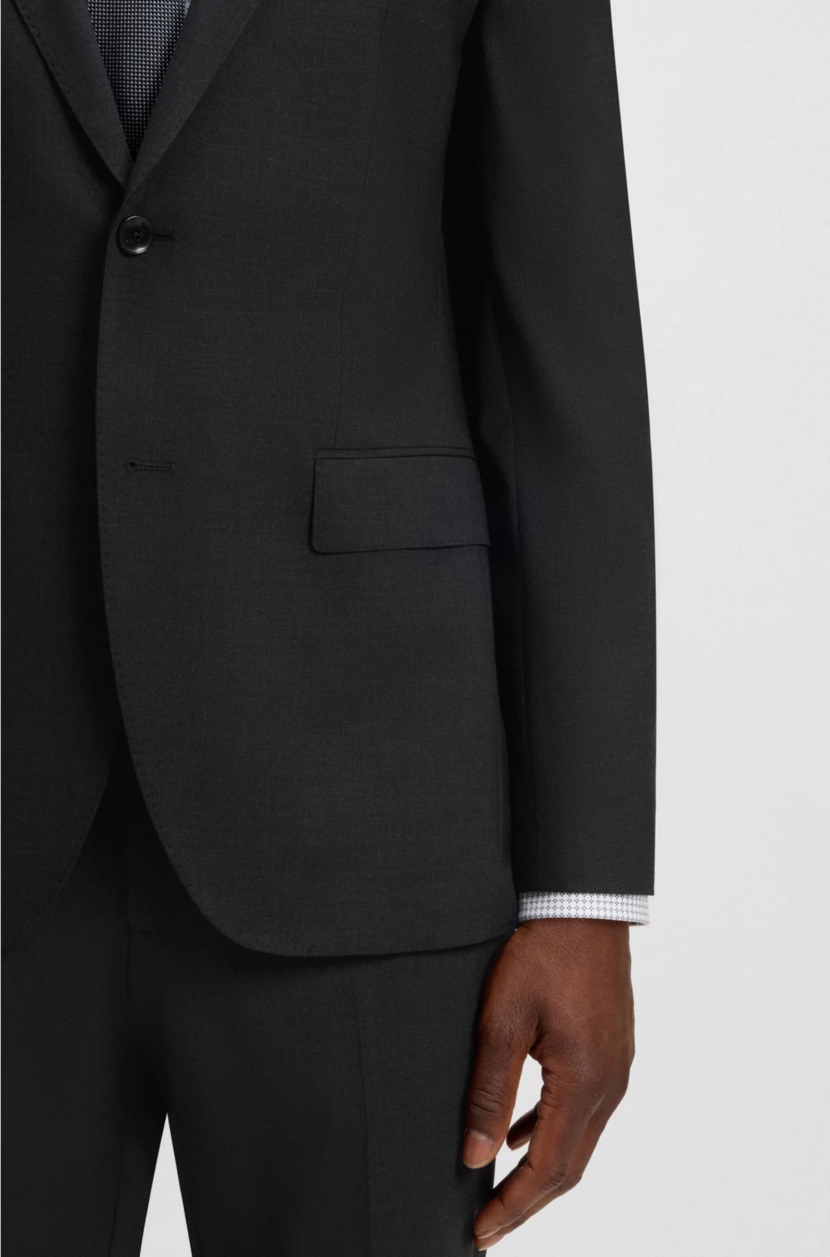 SLIM-FIT JACKET IN STRETCH VIRGIN WOOL